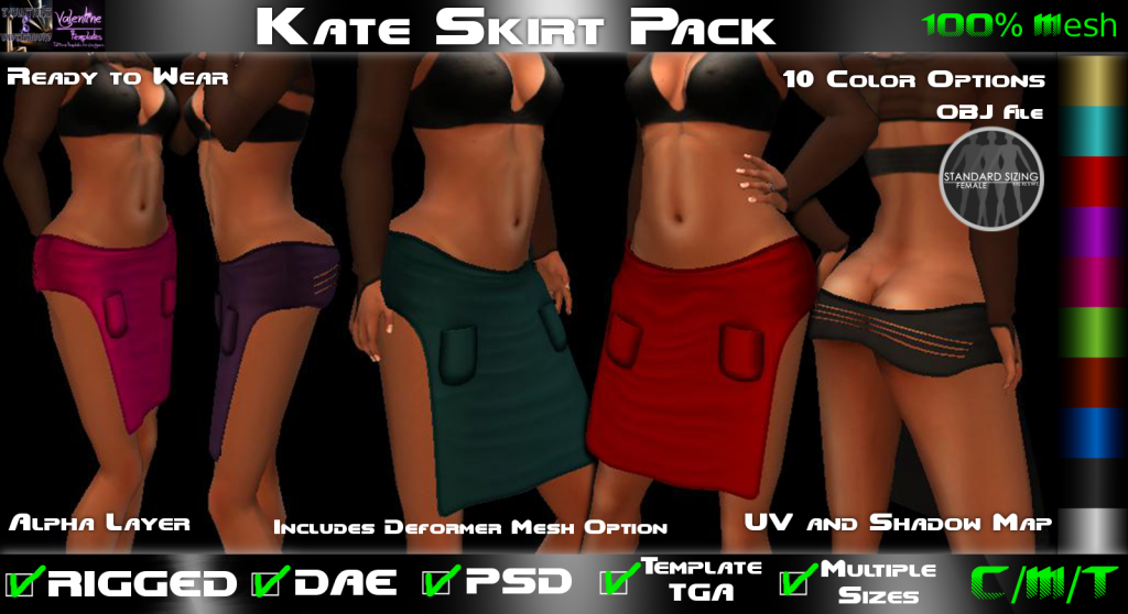 EVO-VT Mesh Kate Skirt Pack PIC