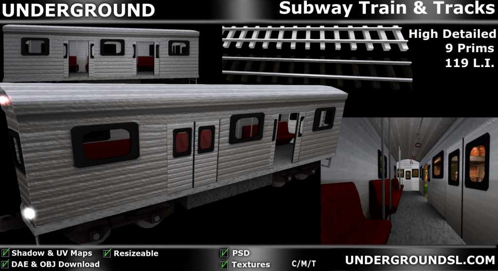 Subway Train & Tracks Pic