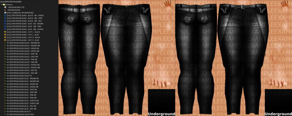 UG REPUTATION JEANS AD LAYOUT