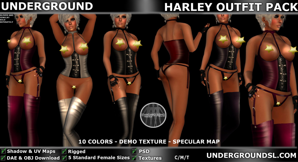 UG MESH HARLEY OUTFIT PACK PIC