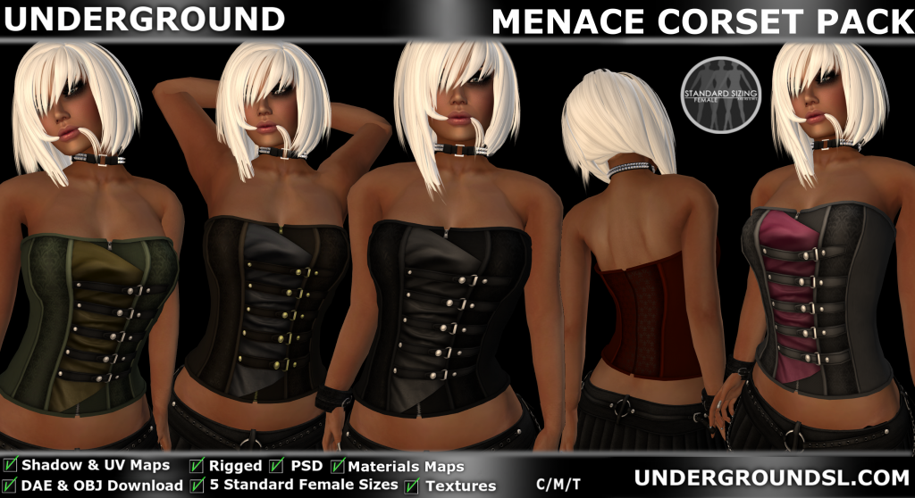 UG MESH MENACE CORSET PACK PIC