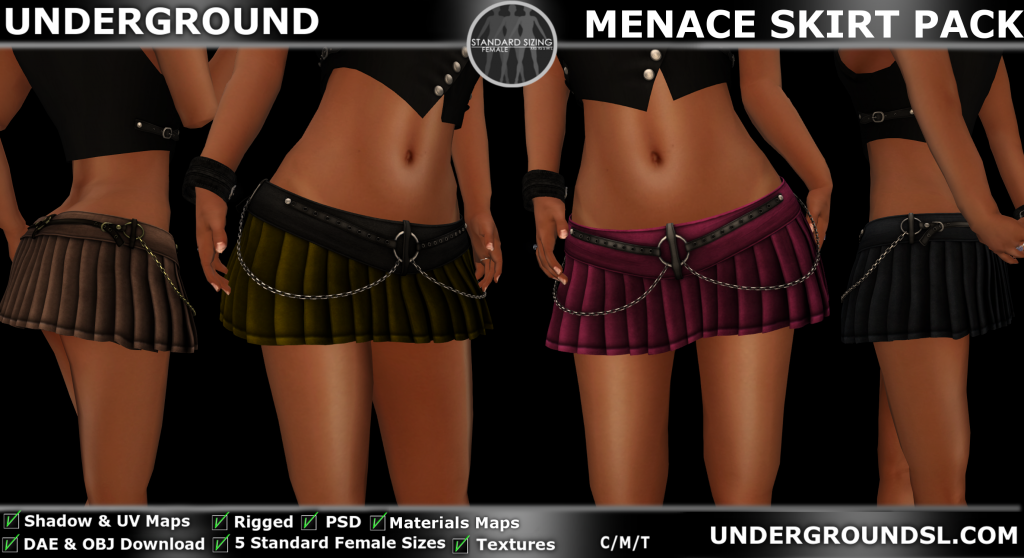 UG MESH MENACE SKIRT PACK PIC