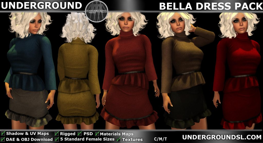 UG MESH BELLA DRESS PACK PIC