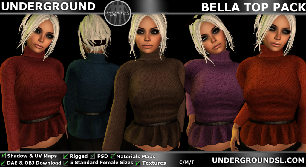 UG MESH BELLA TOP PACK PIC