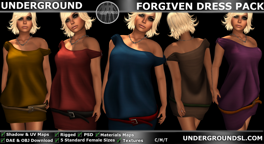 UG MESH FORGIVEN DRESS PACK PIC