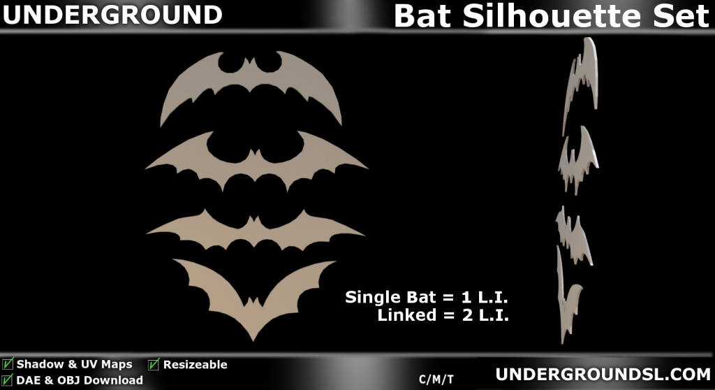 Bat Silhouette Set Pic
