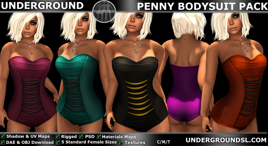 UG MESH PENNY BODYSUIT PACK PIC