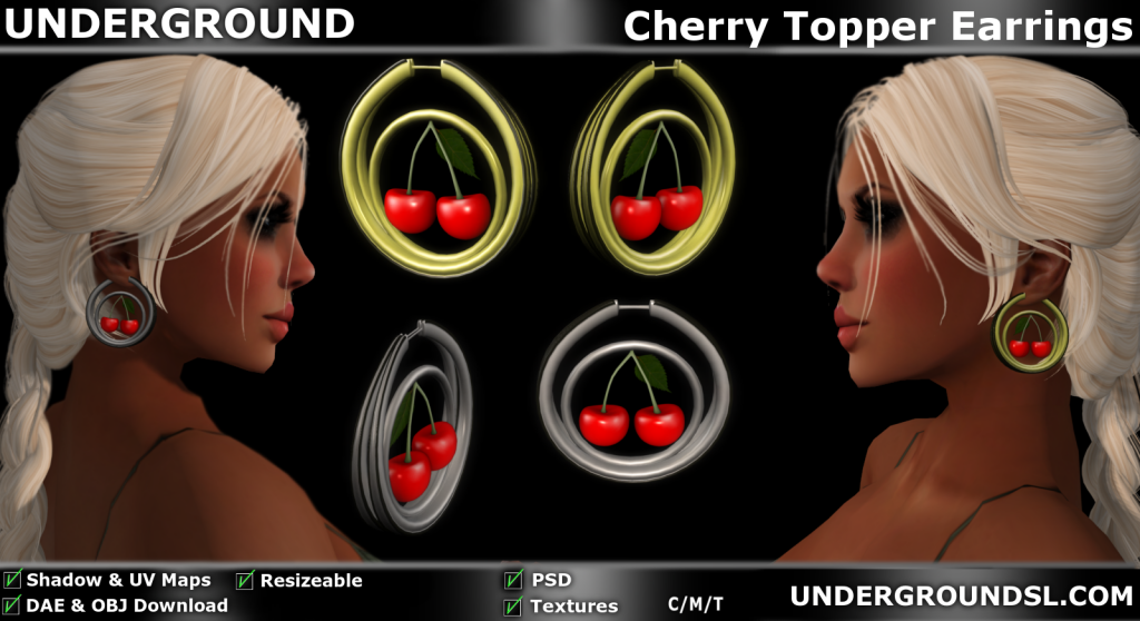 Cherry Topper Earrings pic