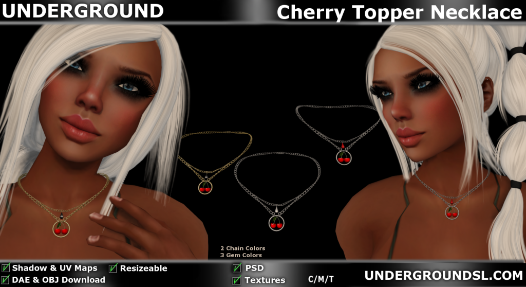 Cherry Topper Necklace pic