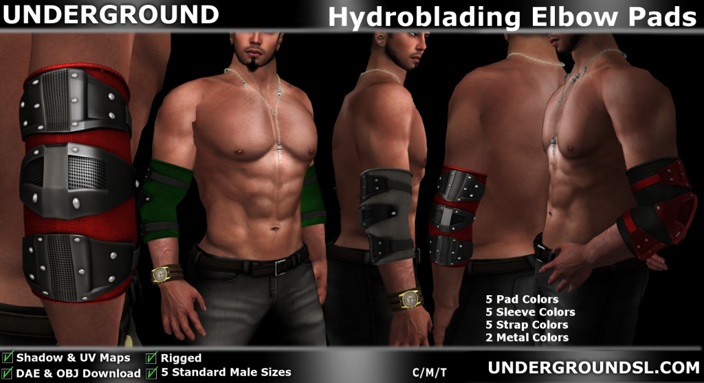 Hydroblading Elbow Pads Male Pic
