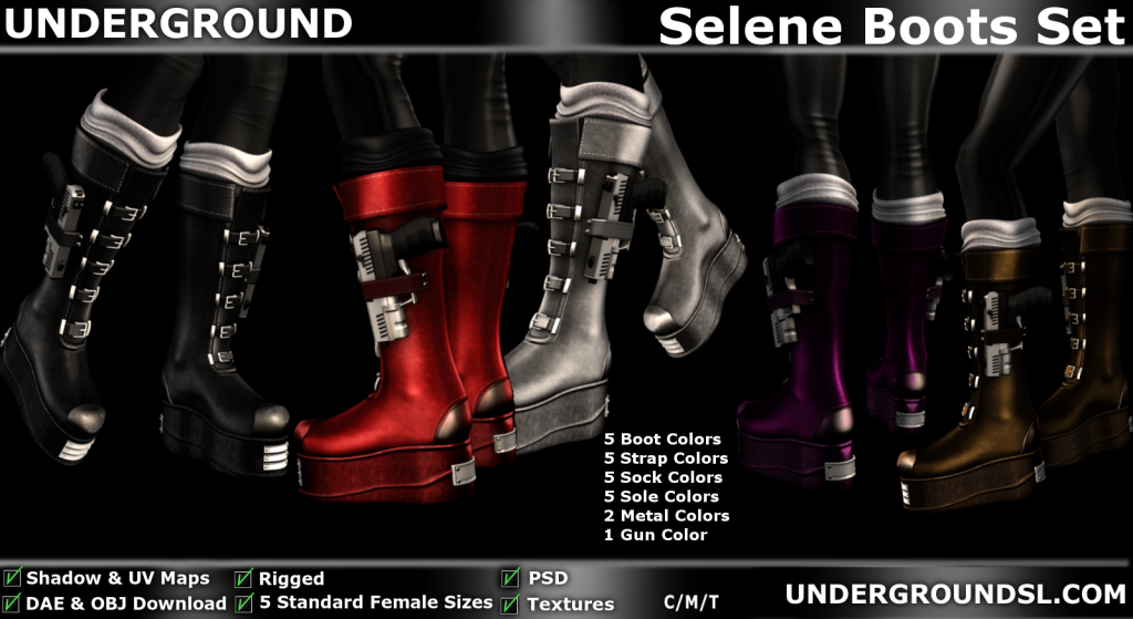 Selene Boots Set Pic