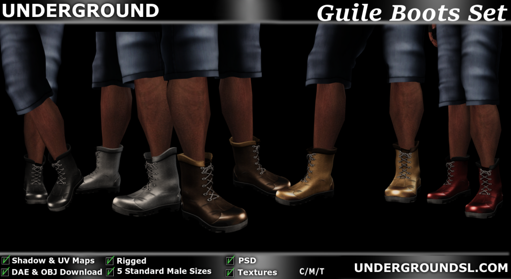 Guile Boots Set Pic