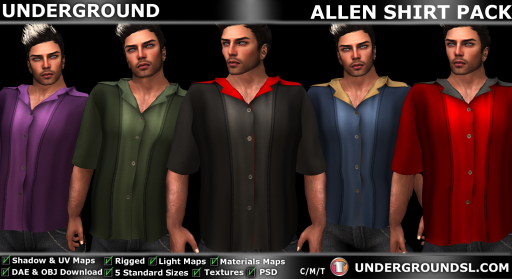 UG MESH ALLEN SHIRT PACK PIC