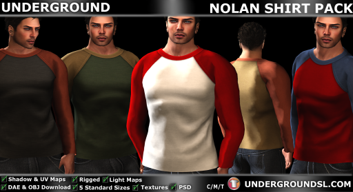 UG MESH NOLAN SHIRT PACK PIC