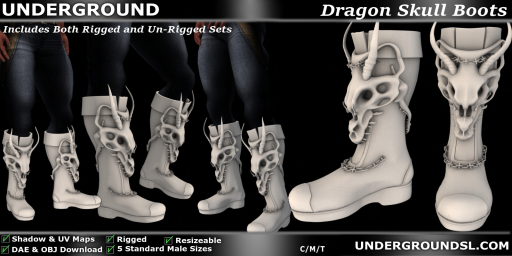 Dragon Skull Boots Pic