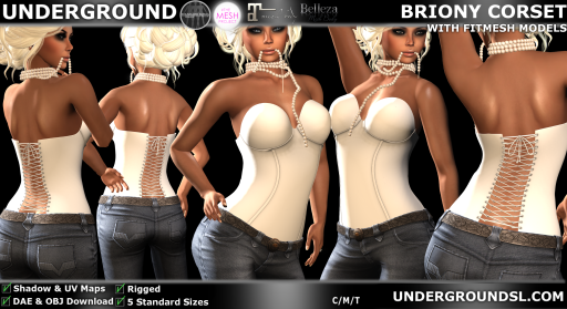 UG MESH BRIONY CORSET + FITTED PIC