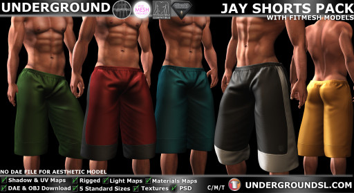 UG MESH JAY SHORTS PACK + FITTED PIC MP