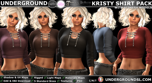 UG MESH KRISTY SHIRT PACK + FITMESH PIC