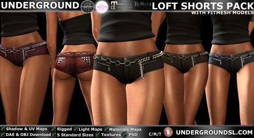 UG MESH LOFT SHORTS PACK + FITTED PIC