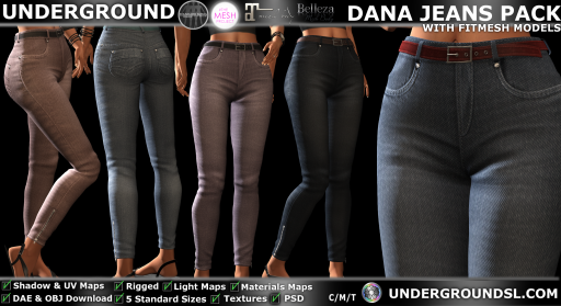 UG MESH DANA JEANS PACK + FITTED PIC