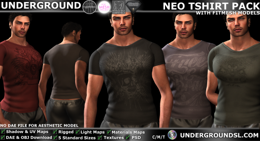 UG MESH NEO THIRT PACK + FITTED PIC